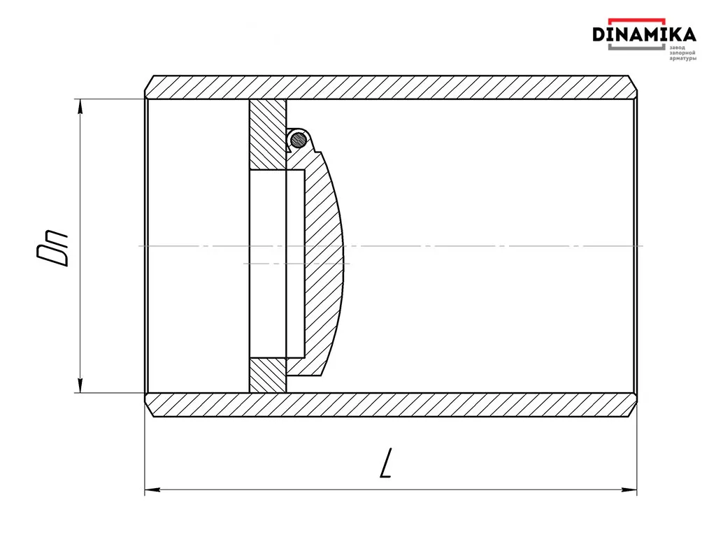 Обратный клапан 19с38нж Ду80 под приварку