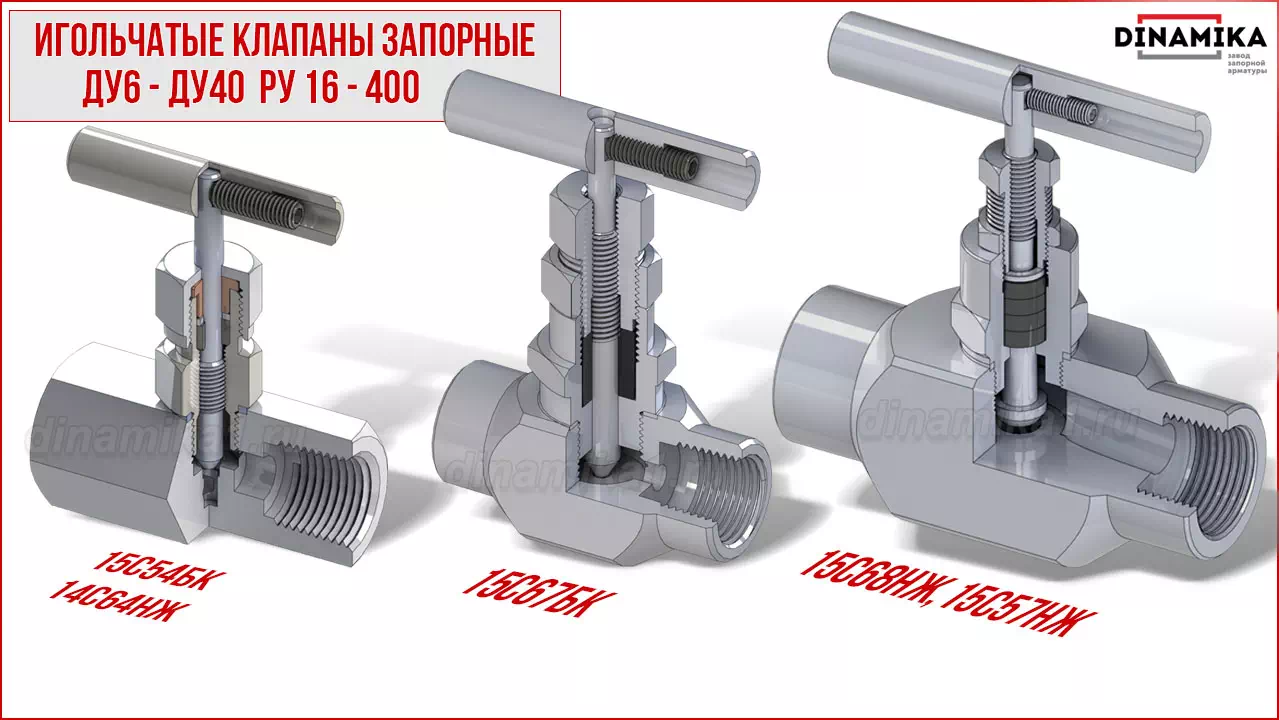 Резьбовые клапаны игольчатые муфтовые в Салехарде